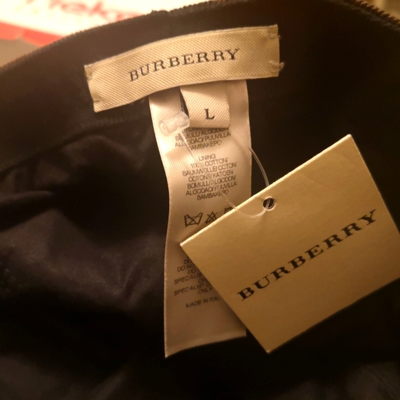 BNWT Burberry Brown Checkered Hat Size Large - Picture 1 of 4
